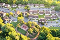 Aerial view of Hillside Commons